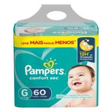 Fralda Descartável Pampers Confort G Com 60 Unidades Leve Mais Pague Menos