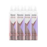 Kit Desodorante Aerosol Rexona Clinical Extra Dry 91g - 4 Unidades