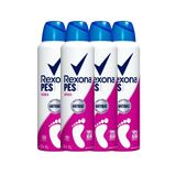 Kit Desodorante Aerosol Rexona Para Os Pés Delicate 153ml/88g - 4 Unidades