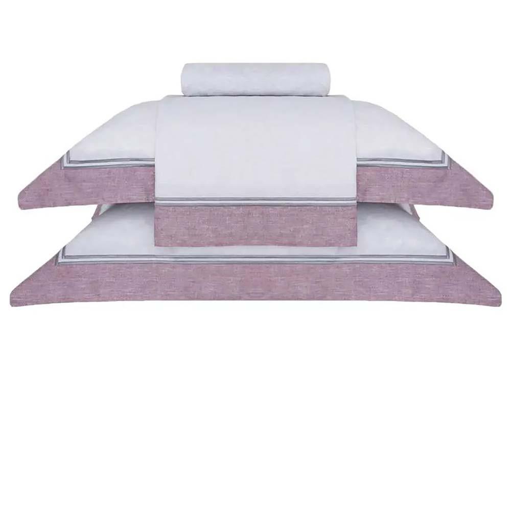 Jogo De Cama Casal 250 Fios Cosmopolitan - Buddemeyer Estampado Vermelho