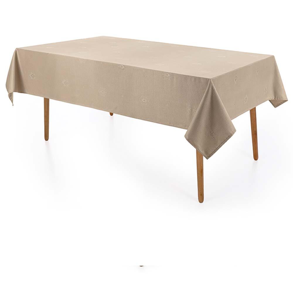 Toalha De Mesa Retangular Sempre Limpa Desirée 160x220cm - Karsten Taupe