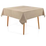 Toalha De Mesa Quadrada Sempre Limpa Desirée 220x220cm - Karsten Taupe