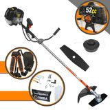Roçadeira 52cc Á Gasolina Terra Grh520 2,5hp Profissional Lateral De Alta Performance E Potência É Ideal Para Manutenção De Áreas Verdes
