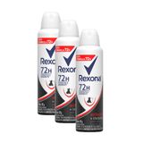 Desodorante Antitranspirante Rexona Antibacterial + Invisible Aerosol 150ml | Kit Com Três Unidades