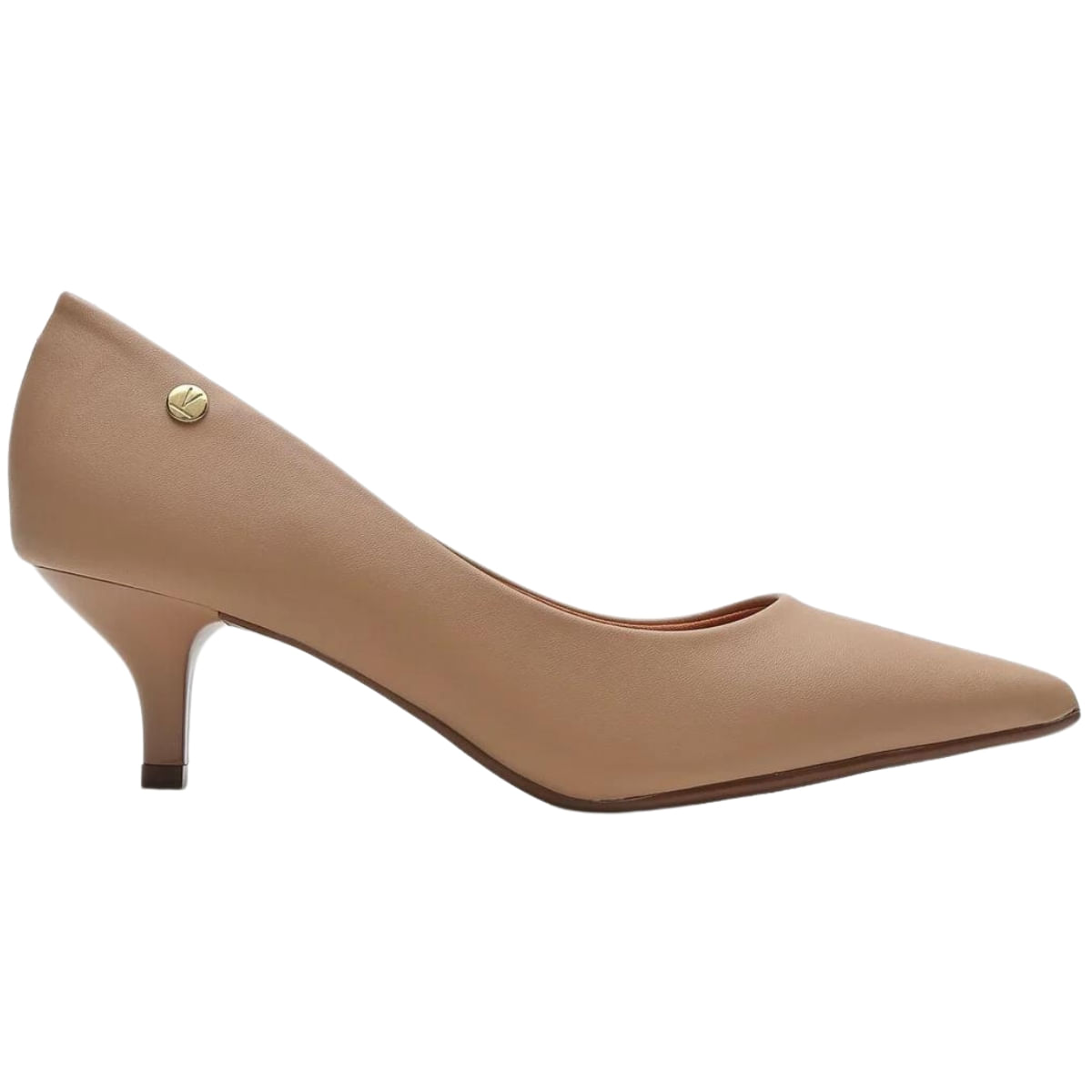 Sapato Scarpin Feminino Bico Salto Fino Vizzano 1185.828.7286 Bege - Bege - 35