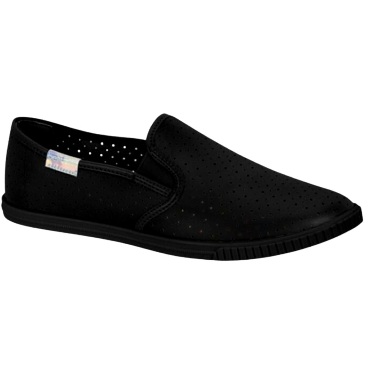 Tênis Slip On Feminino Slipper Flatform Beira Rio 4297.101.25462 - Preto - 37