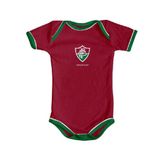 Body Bebê Fluminense Grená Manga Curta - Torcida Baby