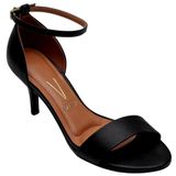 Sandália Feminina Salto Fino Alto Fivela Vizzano 6276.416.7286 - Preto - 35