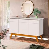 Aparador Buffet Para Sala De Jantar 3 Portas Off White Alysanne Shop Jm