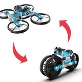 Dois Em Um Motocicleta Dobrável Controle Remoto Drone Brinquedo