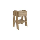 Mesa De Cabeceira Completa Móveis Terni Cb220avav 1 Gaveta Aveiro Oak Se