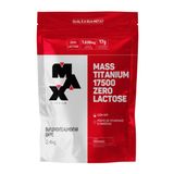 Max Titanium Mass 17500 Zero Lactose Refil 2,4kg Morango