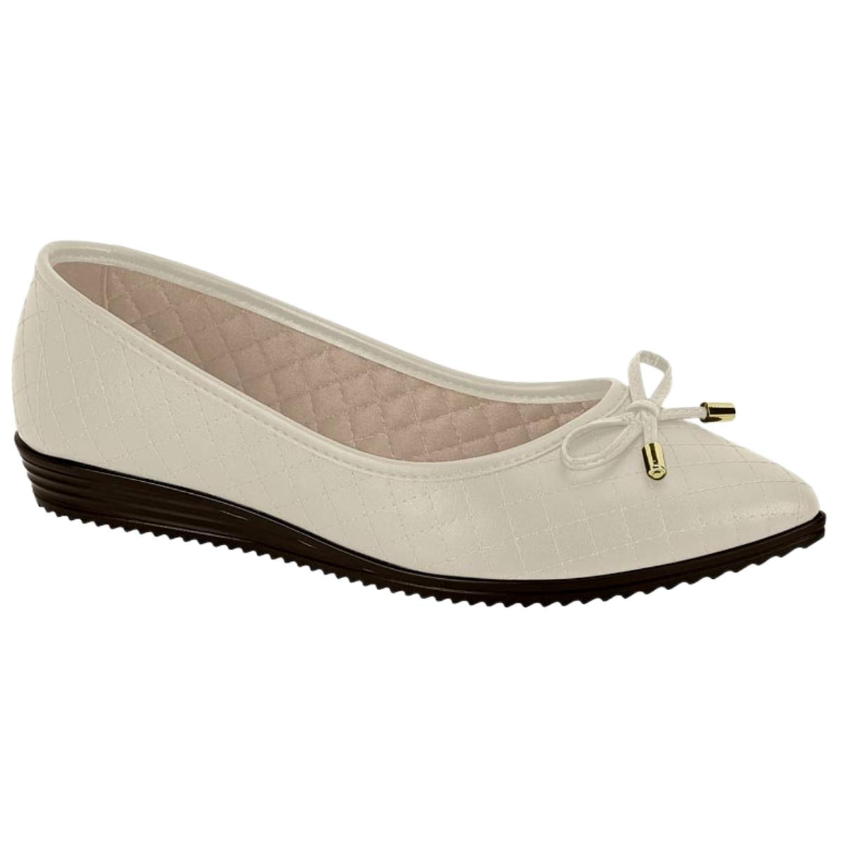 Sapatilha Alpargata Feminina Anabela Conforto Moleca 5778.102.7800 - Branco Off - 36