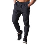 Calça Masculina Esportiva Slim Jogger Zíper Na Barra