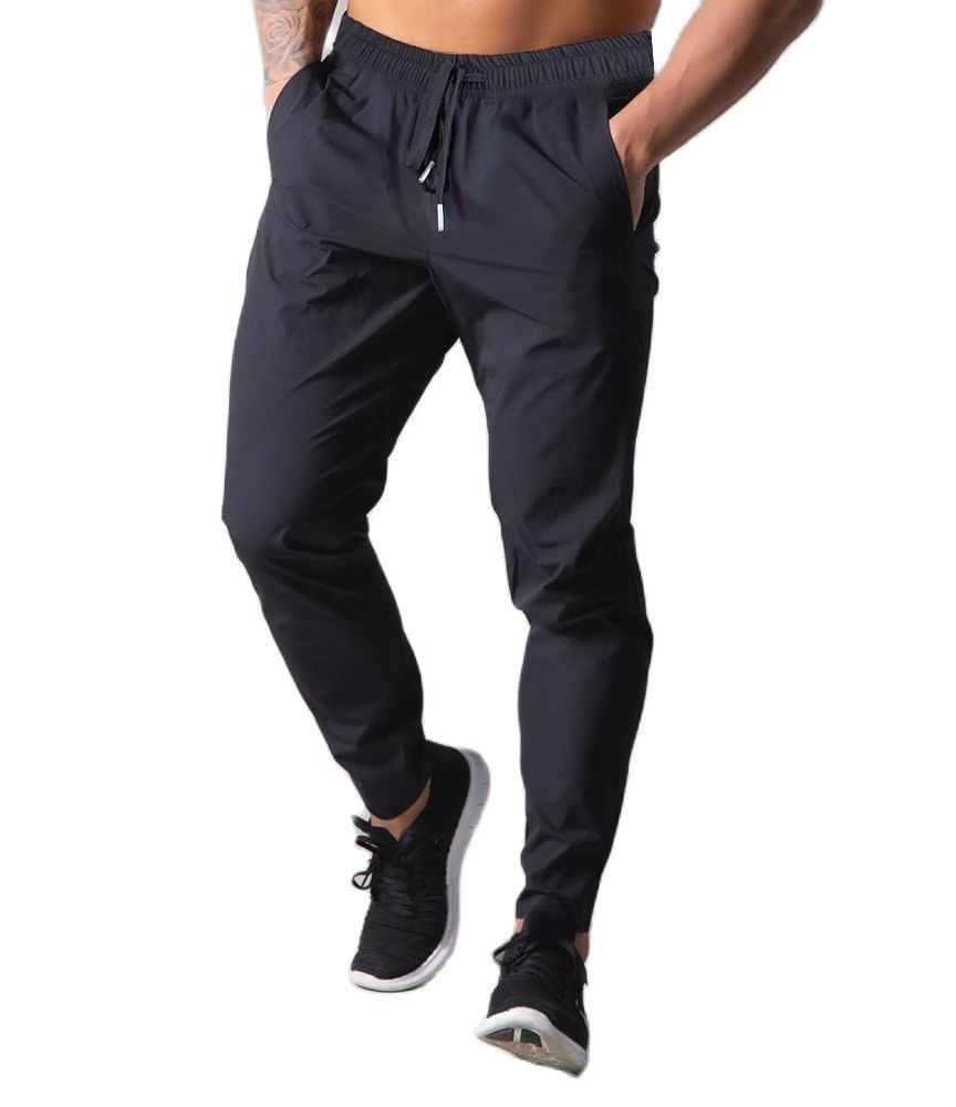 Calça Masculina Esportiva Slim Jogger Zíper Na Barra