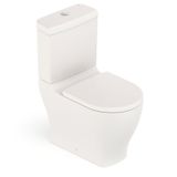 Kit Vaso Sanitário Com Caixa Acoplada E Assento Soft Close Slim Celite Beige