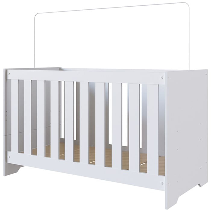 Berço Mini Cama 3 Em 1 La003 Branco Comm