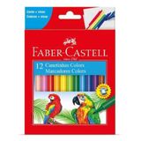 Canetinha Hidrográfica Colors 12 Cores Faber-castell