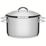 Caçarola Funda Tramontina Solar Em Aço Inox Fundo Triplo Com Tampa E Alças 20 Cm 3,6 L 62504201