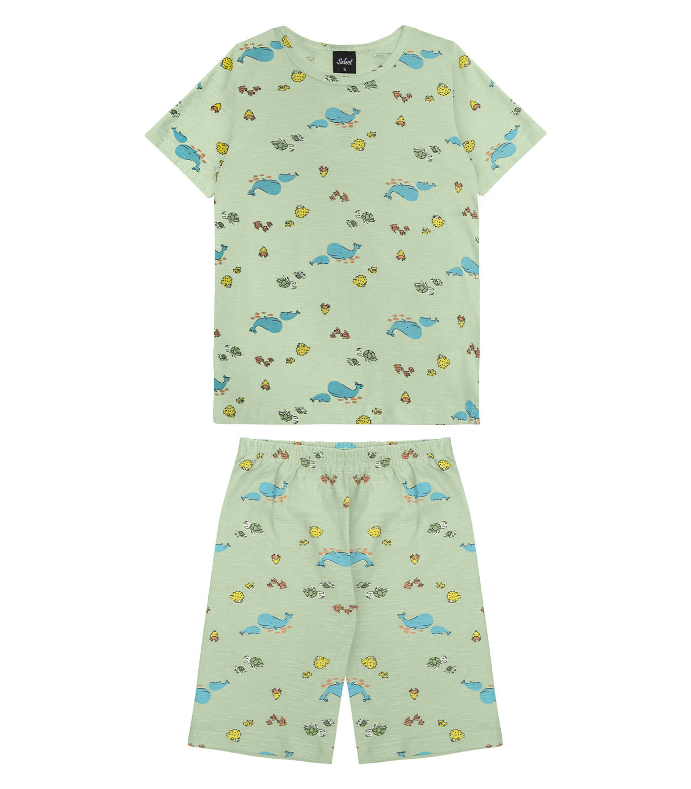 Pijama Estampado Masculino Select Verde 10