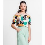 Blusa Feminina Select Decote Canoa Bege P