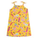 Vestido Com Alça Infantil Select Laranja 6