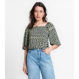 Blusa Feminina Ciganinha Infinita Cor Verde M