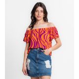 Blusa Feminina Ciganinha Infinita Cor Laranja P