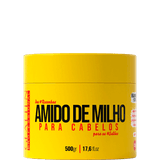 Glatten Professional Amido de Milho - Máscara Maisena Capilar Realinhamento Natural 500g