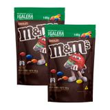 Kit 2 Confeitos M&amp;m Chocolate Ao Leite 148g