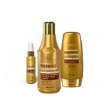 Kit Banho De Verniz Forever Liss Shampoo 300ml, Cond. E Oleo
