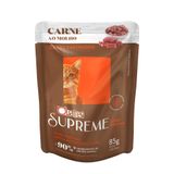 Ração Úmida Para Gatos Castrados Quatree Supreme Super Premium Carne Ao Molho 85g