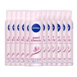 Kit Desodorante Aerosol Nivea Pearl &amp; Beauty 150ml - 12 Unidades