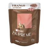 Ração Úmida Para Gatos Castrados Quatree Supreme Super Premium Frango Ao Molho 85g