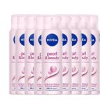 Kit Desodorante Aerosol Nivea Pearl &amp; Beauty 150ml - 9 Unidades