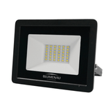 Refletor Blumenau De Led Slim 30w Preto Bivolt 6500k Luz Fria