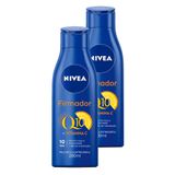 Loção Hidratante Nivea Firmador Q10 + Vitamina C Pele Seca A Extrasseca 200ml | Kit Com Duas Unidades