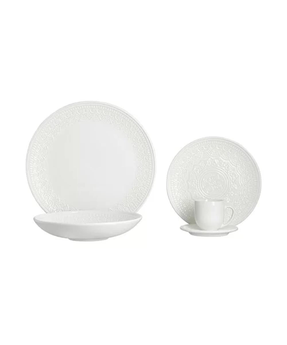 Aparelho De Jantar 20 Peças Porto Brasil Agra Branco