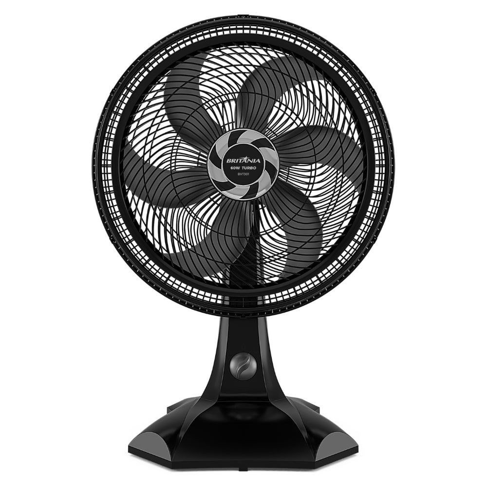 Ventilador De Mesa Britânia Maxx Force 30cm 6 Pás 3 Velocidades Bvt301