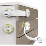 Baby Safety Locks Toddler Magnetic Cupboard Locks Upgraded Adesivo Double Lock System Locks Para Armários De Cozinha Gavetas Fornos Gelad