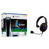 Console PS5 com EA Sports FC24 + Headset Gamer HyperX 4PF42AA Preto/Azul