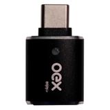 Adaptador Otg USB Para Tipo C Compacto Oex Ad203 Preto