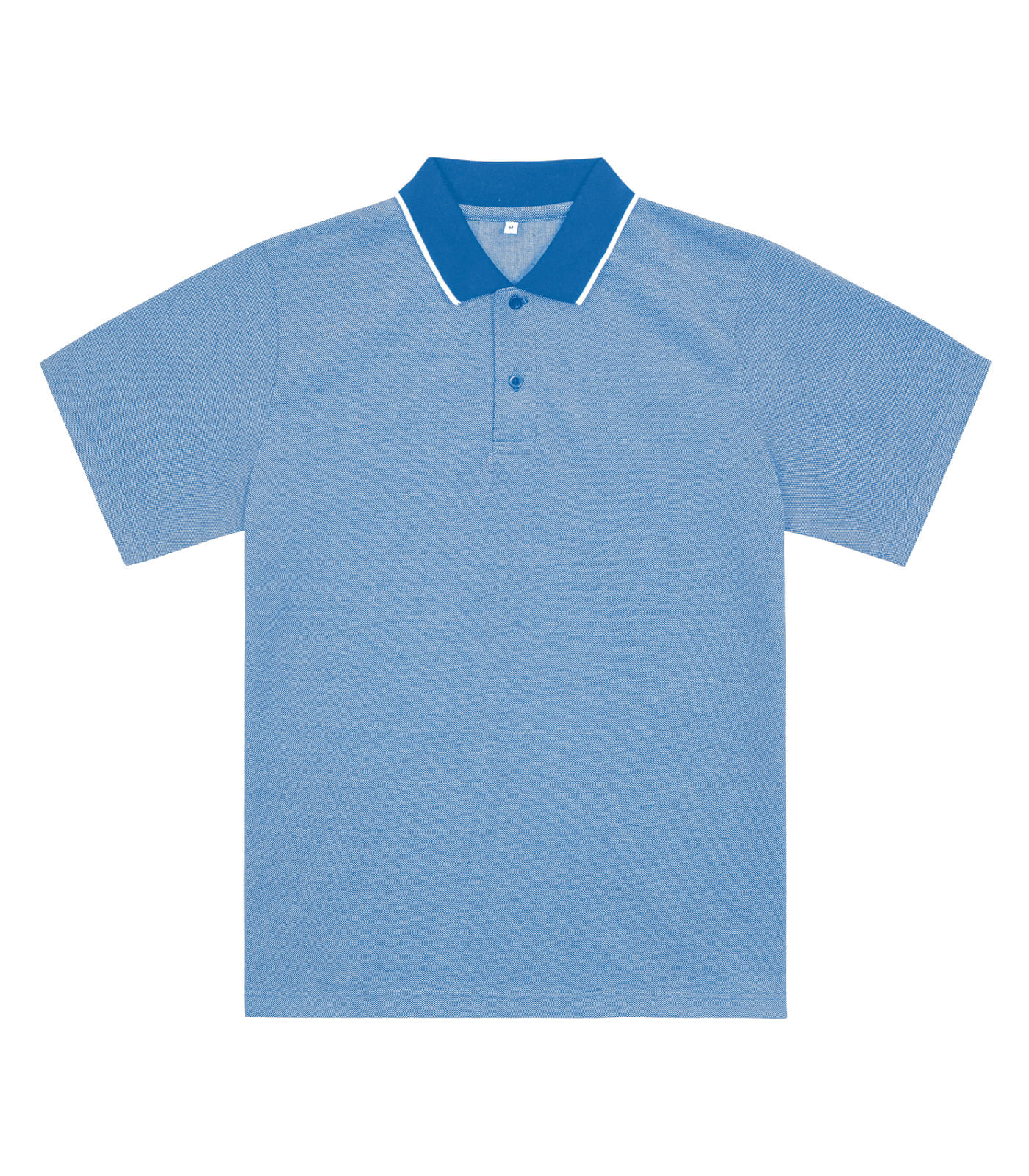 Camisa Polo Masculina Em Piquet Diametro Azul G