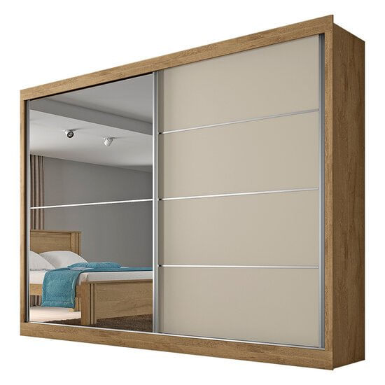 Guarda-roupa Verona Plus Mdf 2 Portas 4 Gavetas Mademarcs