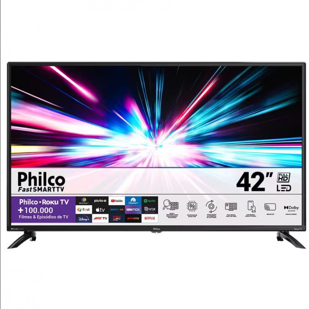 Smart Tv Led 42 Polegadas Full Hd Philco Ptv42g6fr2cpf