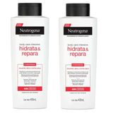 Kit 2 Cremes Hidratantes Neutrogena Hidrata E Repara 400ml