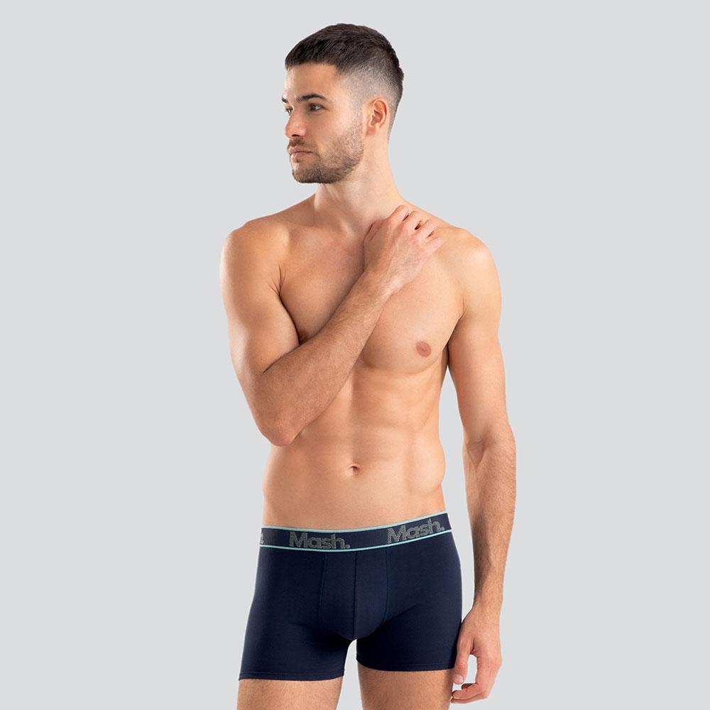 Cueca Boxer Mash Cotton - Azul Marinho - G