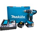 Parafusadeira Furadeira De Impacto 18v Sem Fio Com Bateria Carregador Maleta Dhp484rfe Makita