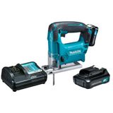 Serra Tico-tico À Bateria 12v 2400 Gpm Com Bateria Carregador Lamina Maleta Jv101dwye Makita