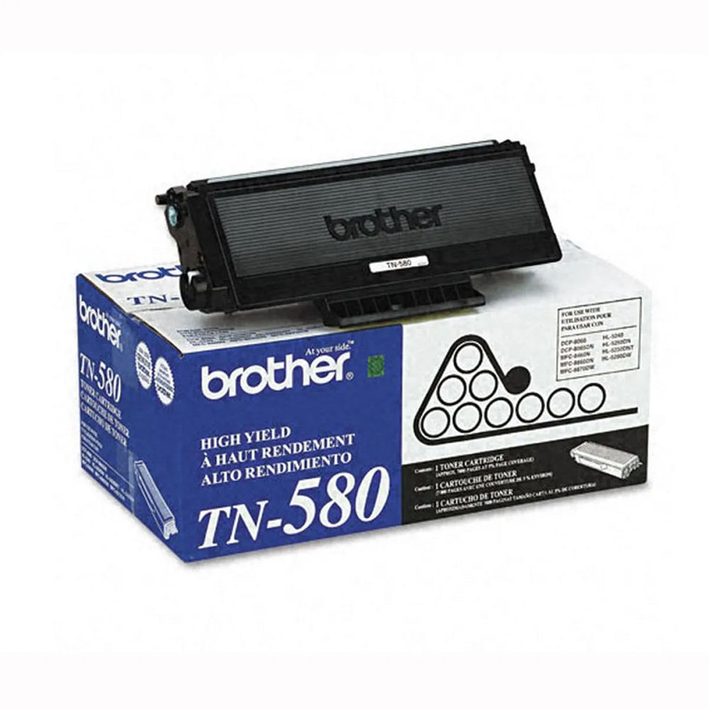 Cartucho De Tonner Brother Tn-580 | Tn580 | Dcp-8060